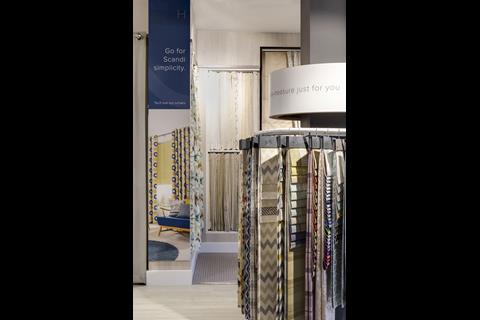 The retailer has also utilised store pillars creatively, using them to show off interior designs.